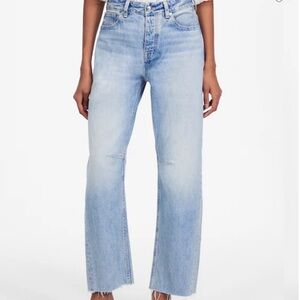 Madewell The Darted Barrel-Leg Jean